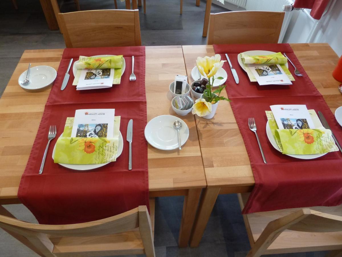 Hotel Restaurant Sunnmatt Aeschi Bei Spiez Eksteriør bilde